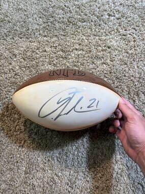 Ladanian Tomlinson Wilson NFL Football JSA Certified